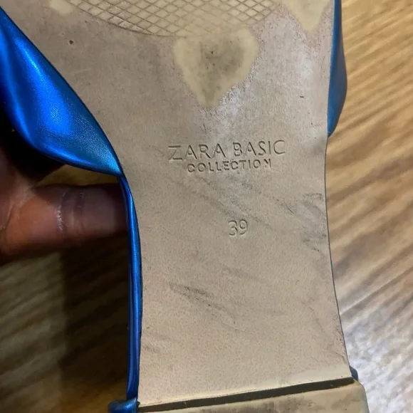 Zara blue flats shoes - Picture 5 of 11